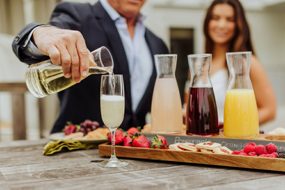 Cava Wine Tasting Kit with 4 Glass Carafes | Plow & Hearth