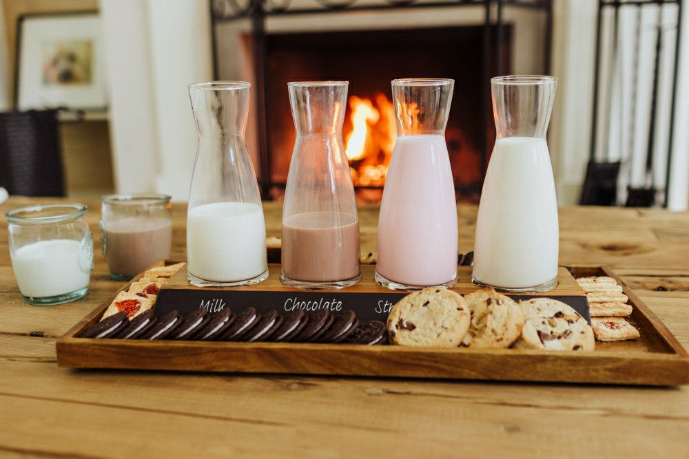 Cava Wine Tasting Kit with 4 Glass Carafes | Plow & Hearth