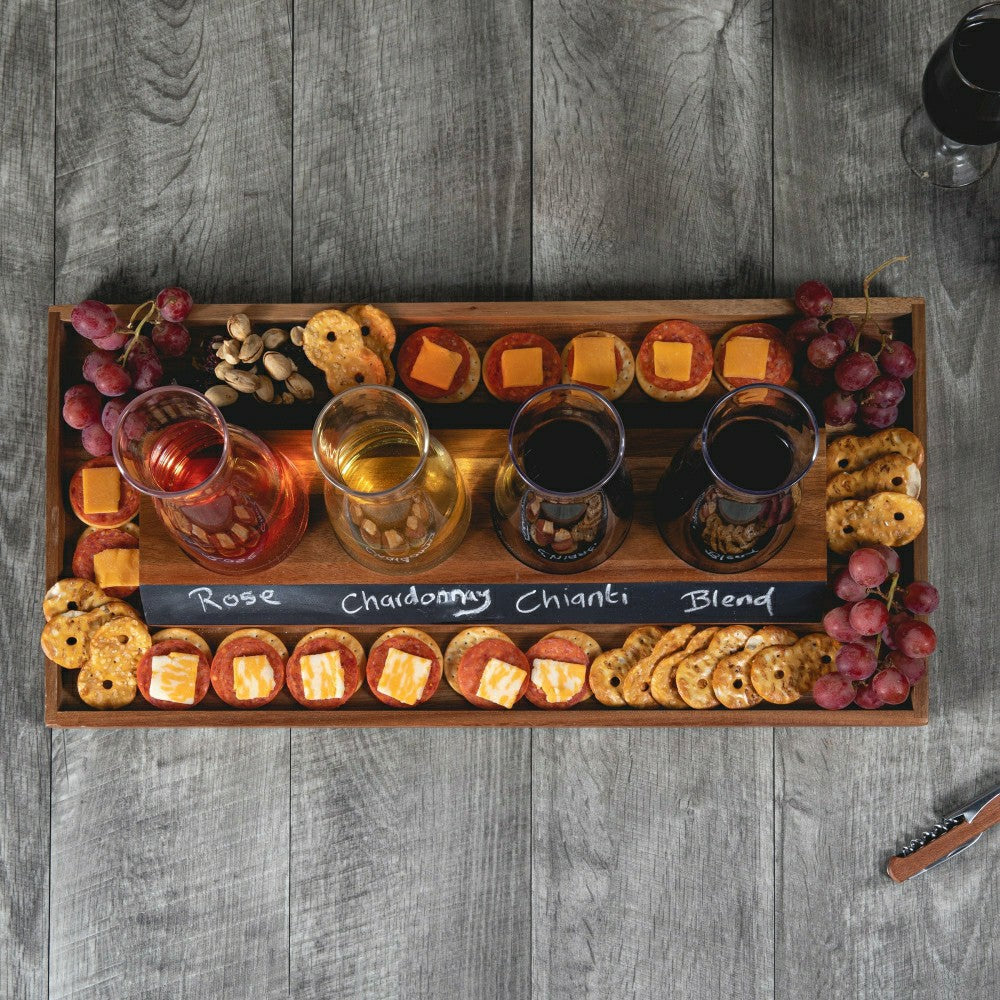 Cava Wine Tasting Kit with 4 Glass Carafes | Plow & Hearth