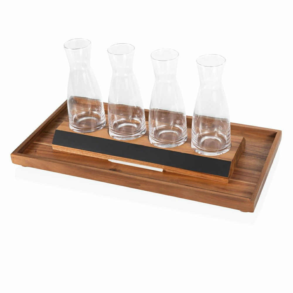 Cava Wine Tasting Kit with 4 Glass Carafes | Plow & Hearth