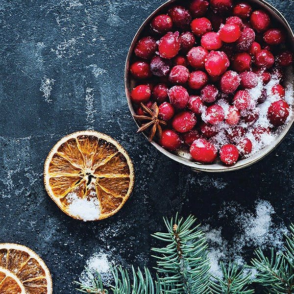 Frosted Cranberry Mandarin Candle | Plow & Hearth