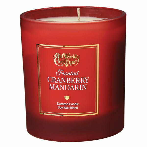 Frosted Cranberry Mandarin Candle | Plow & Hearth