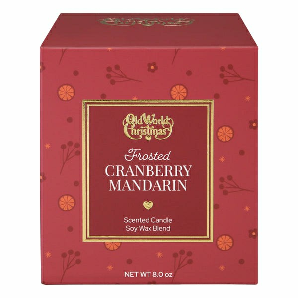 Frosted Cranberry Mandarin Candle | Plow & Hearth