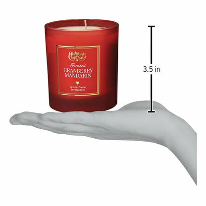 Frosted Cranberry Mandarin Candle | Plow & Hearth