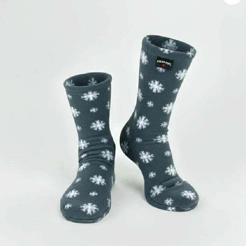 Polar Feet Adult Fleece Socks - Snow | Plow & Hearth