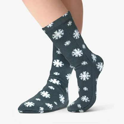 Polar Feet Adult Fleece Socks - Snow | Plow & Hearth