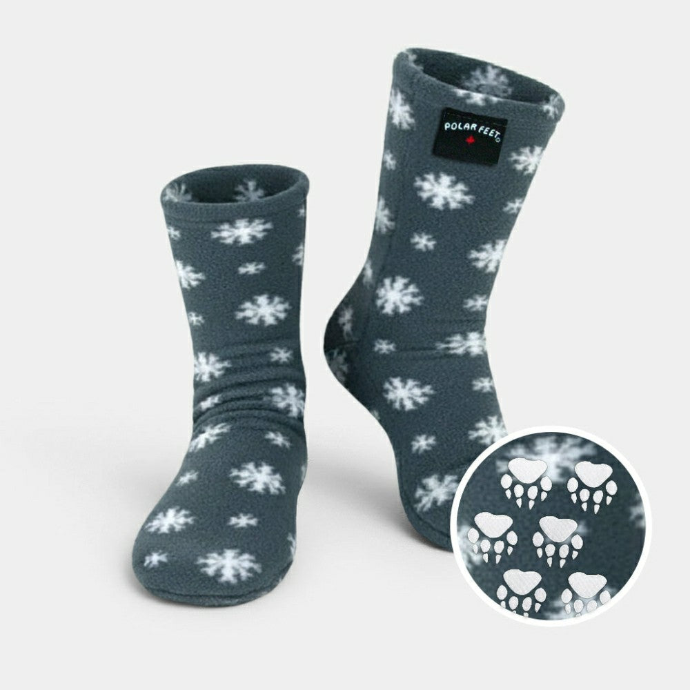 Polar Feet Adult Fleece Socks - Snow | Plow & Hearth