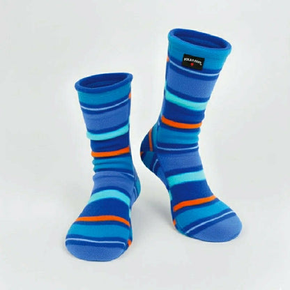 Polar Feet Fleece Socks - Jazz Stripes | Plow & Hearth