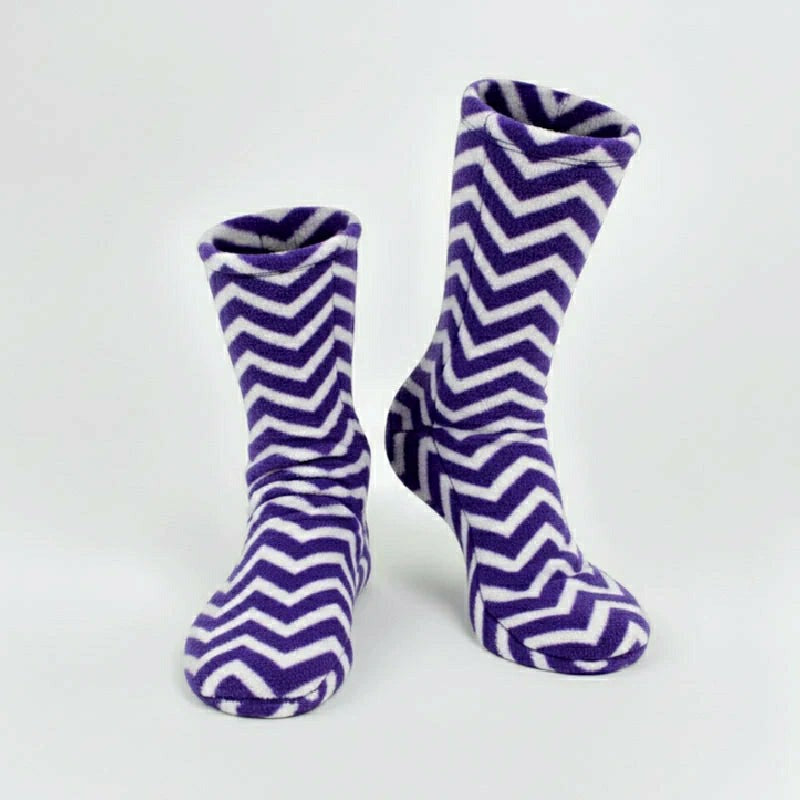 Polar Feet Fleece Socks - Zigzag | Plow & Hearth