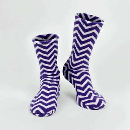 Polar Feet Fleece Socks - Zigzag | Plow & Hearth