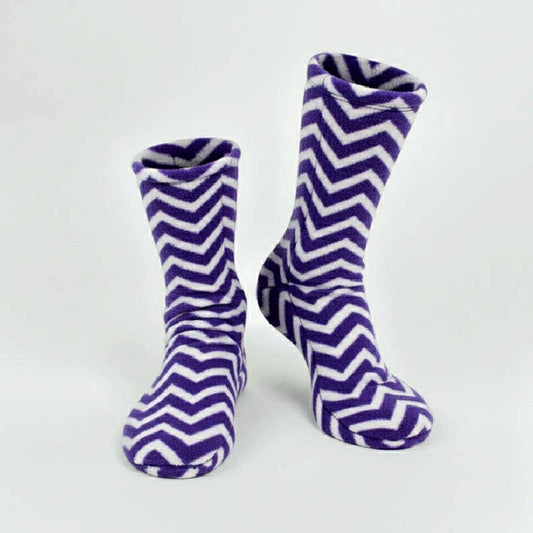 Polar Feet Fleece Socks - Zigzag | Plow & Hearth