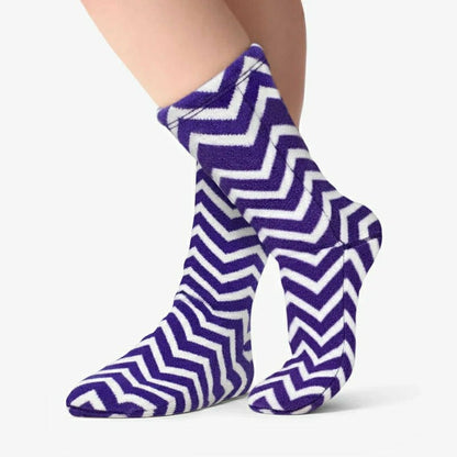 Polar Feet Fleece Socks - Zigzag | Plow & Hearth