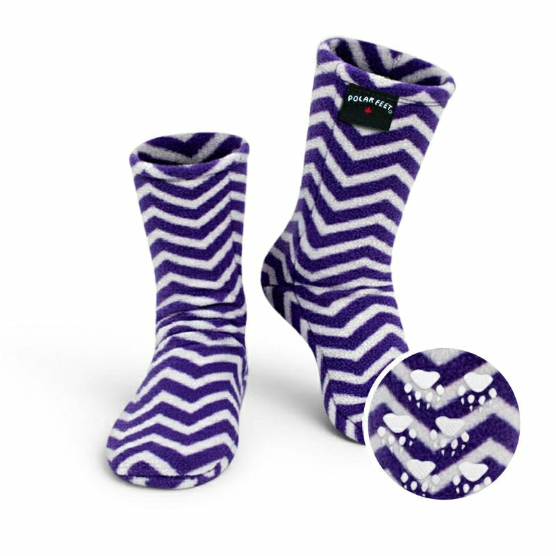 Polar Feet Fleece Socks - Zigzag | Plow & Hearth