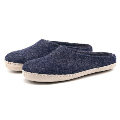 Mens Astoria Wool House Slippers | Plow & Hearth