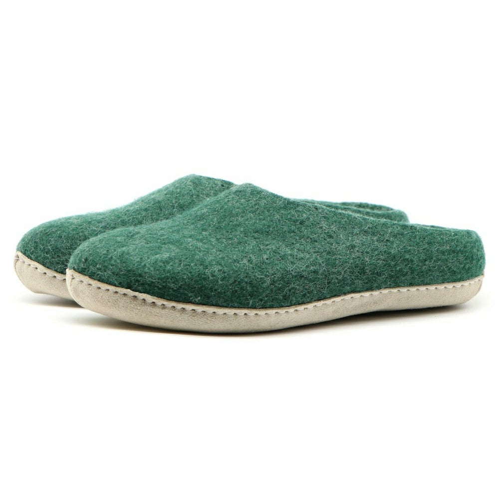 Mens Astoria Wool House Slippers | Plow & Hearth