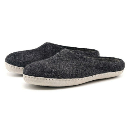 Mens Astoria Wool House Slippers | Plow & Hearth