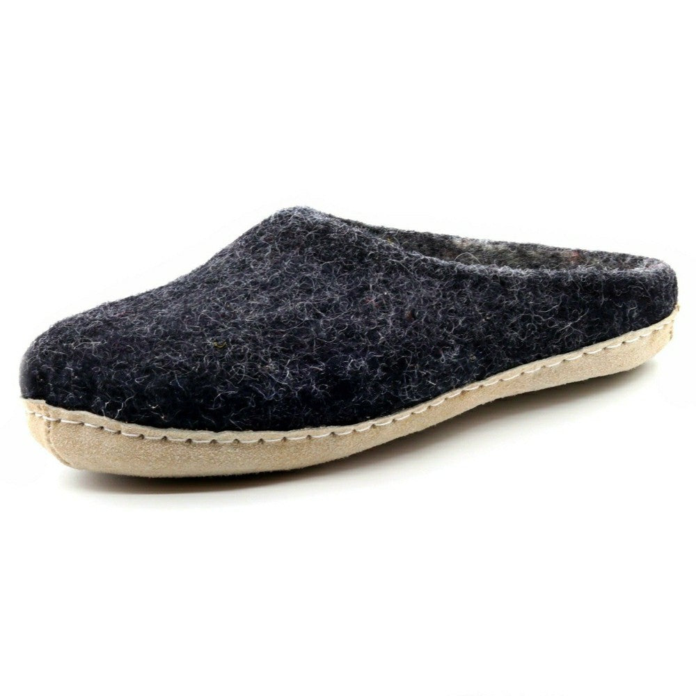 Mens Astoria Wool House Slippers | Plow & Hearth