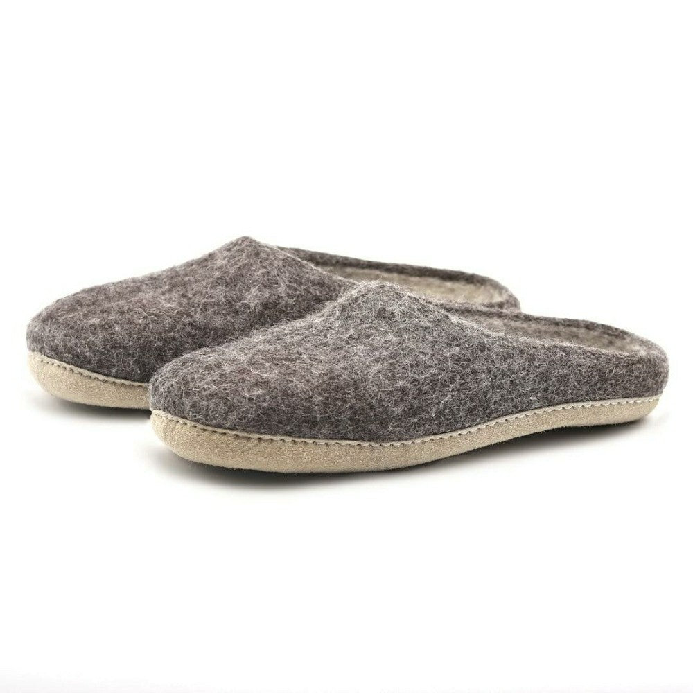 Mens Astoria Wool House Slippers | Plow & Hearth