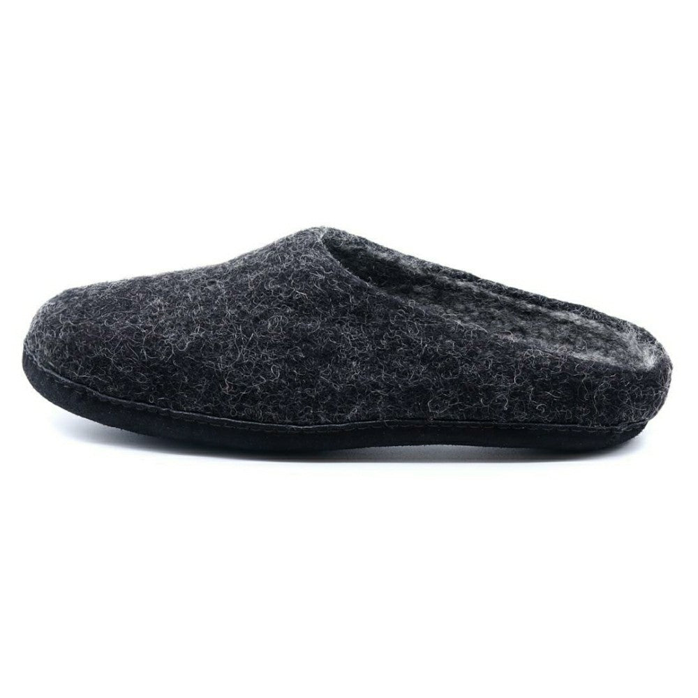 Mens Astoria Noir Wool House Slippers | Plow & Hearth