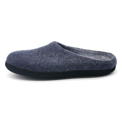 Mens Astoria Noir Wool House Slippers | Plow & Hearth
