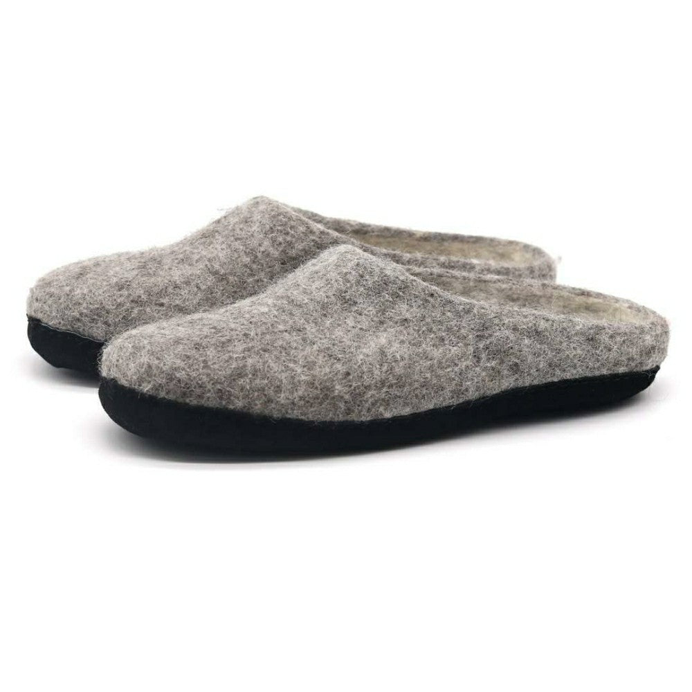 Mens Astoria Noir Wool House Slippers | Plow & Hearth