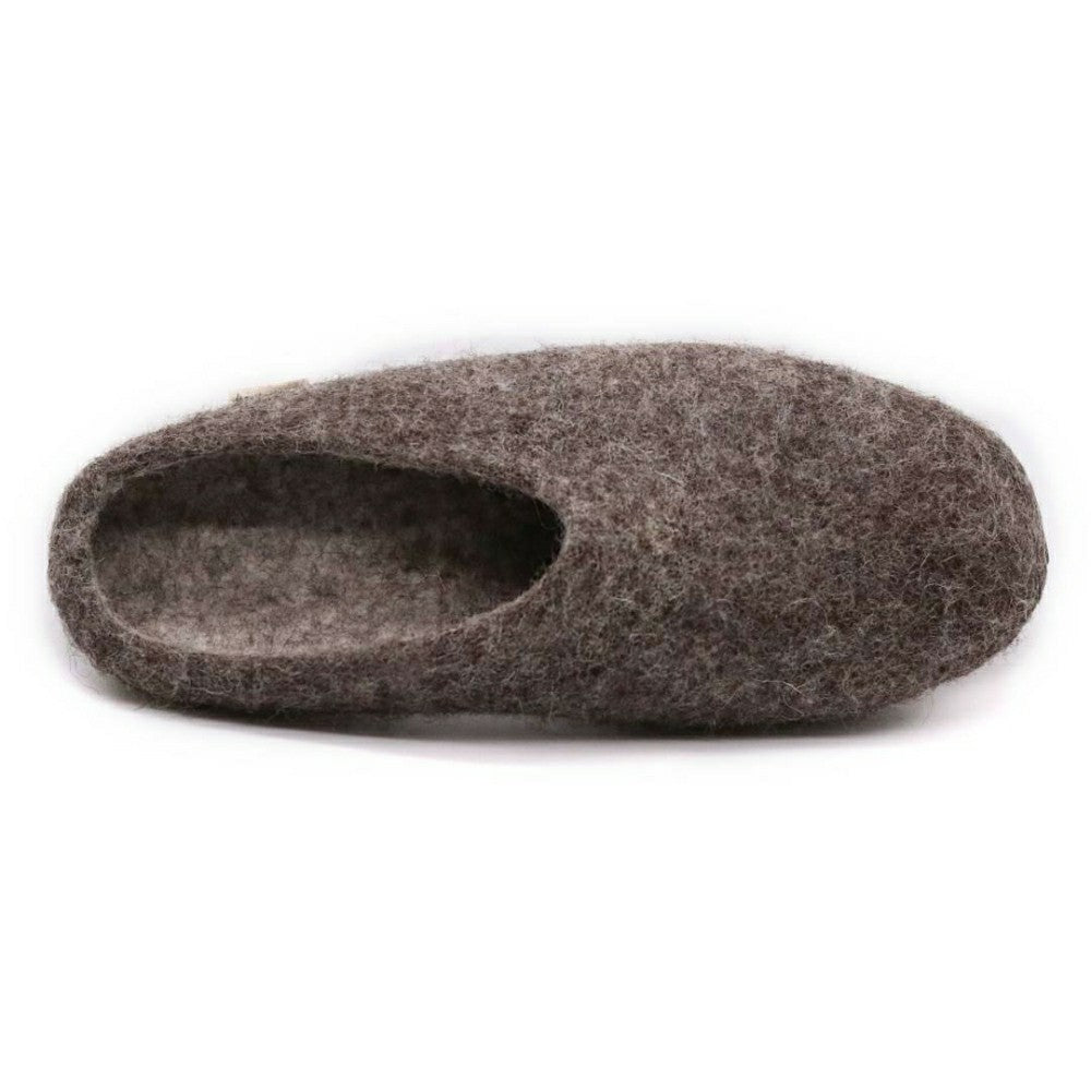 Mens Astoria Noir Wool House Slippers | Plow & Hearth