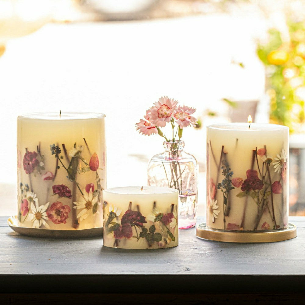 Apricot Rose Petite Oval Botanical Candle | Plow & Hearth