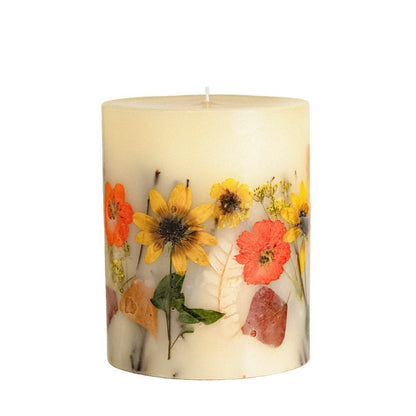 Honey Tobacco Medium Round Botanical Candle | Plow & Hearth