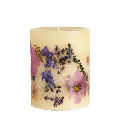 Roman Lavender Medium Round Botanical Candle | Plow & Hearth