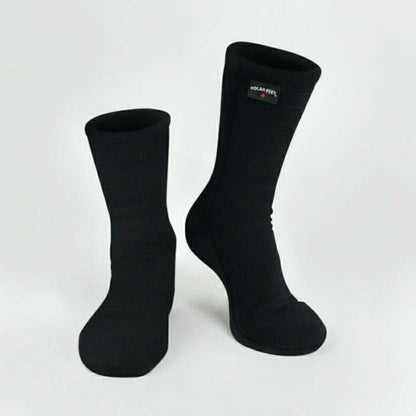 Polar Feet Supersoft Fleece Socks - Black | Plow & Hearth