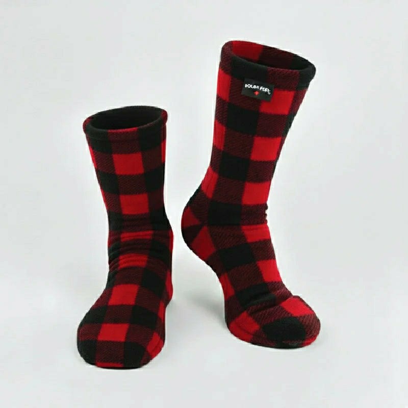 Polar Feet Fleece Socks - Lumberjack | Plow & Hearth
