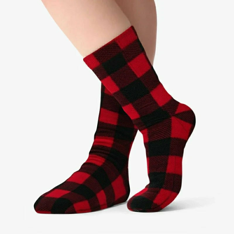 Polar Feet Fleece Socks - Lumberjack | Plow & Hearth