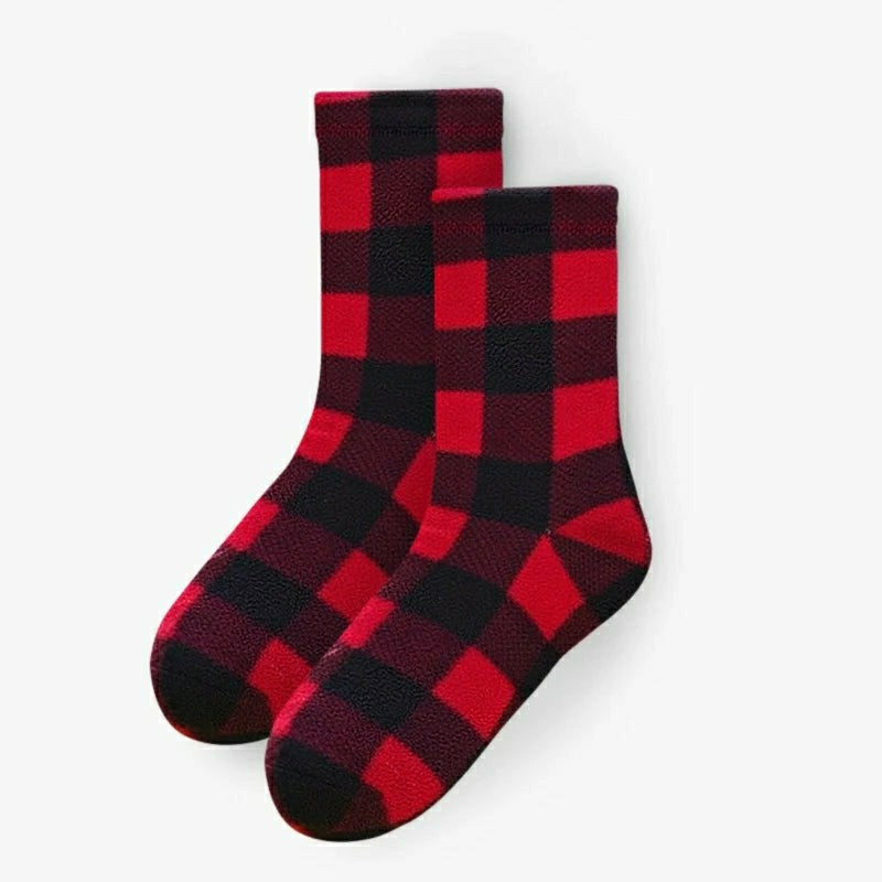Polar Feet Fleece Socks - Lumberjack | Plow & Hearth