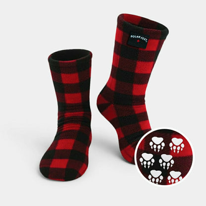 Polar Feet Fleece Socks - Lumberjack | Plow & Hearth