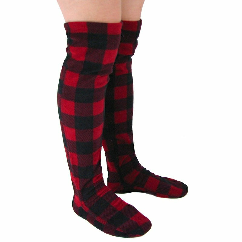 Over-the-Knee Fleece Socks - Lumberjack | Plow & Hearth