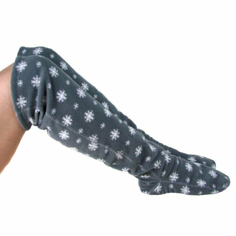 Over The Knee Fleece Socks - Snow | Plow & Hearth