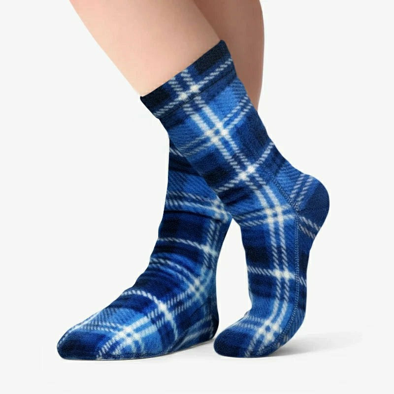 Polar Feet SUPER STRETCHY Fleece Socks - Flannel | Plow & Hearth