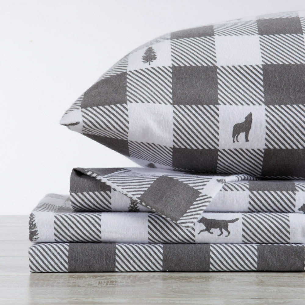 100% Turkish Cotton Flannel Sheet Sets - Boulder Collection | Plow & Hearth