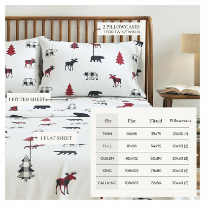 100% Turkish Cotton Flannel Sheet Sets - Boulder Collection | Plow & Hearth