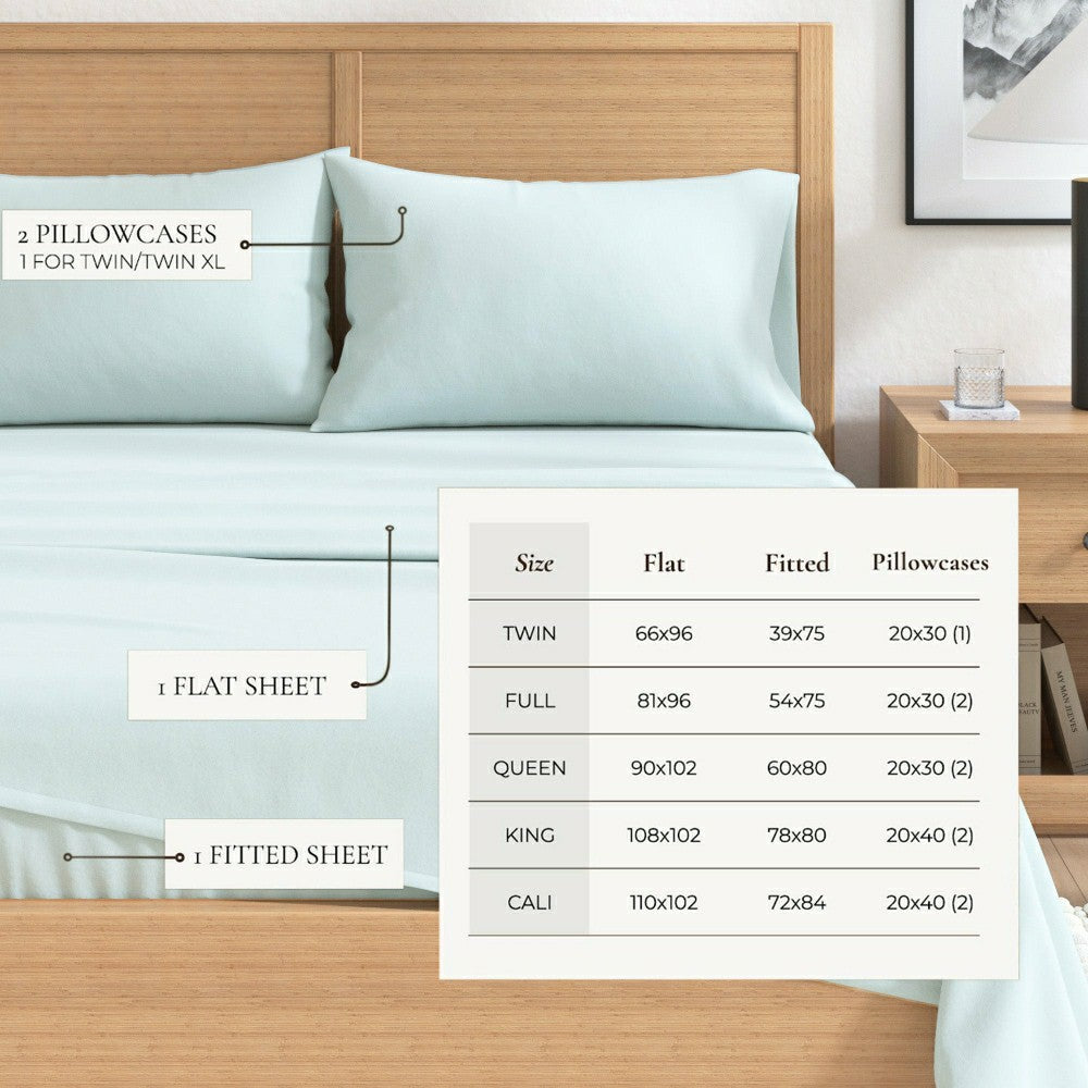 4-Piece Cotton Solid Flannel Sheet - Nordic Collection | Plow & Hearth