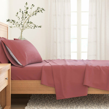 4-Piece Cotton Solid Flannel Sheet - Nordic Collection | Plow & Hearth