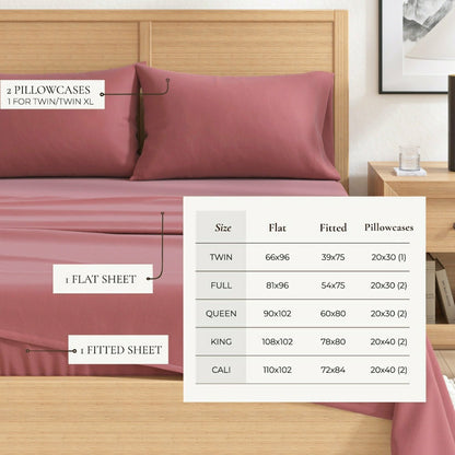 4-Piece Cotton Solid Flannel Sheet - Nordic Collection | Plow & Hearth