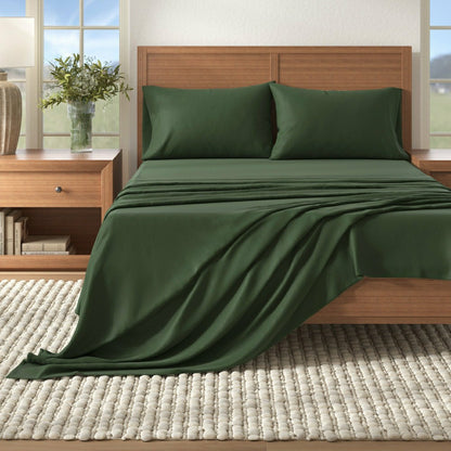 4-Piece Cotton Solid Flannel Sheet - Nordic Collection | Plow & Hearth