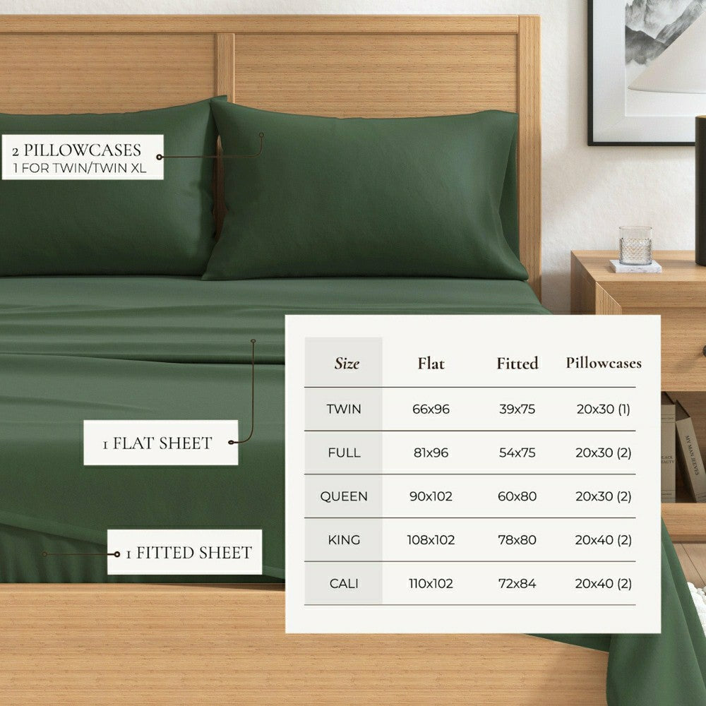 4-Piece Cotton Solid Flannel Sheet - Nordic Collection | Plow & Hearth