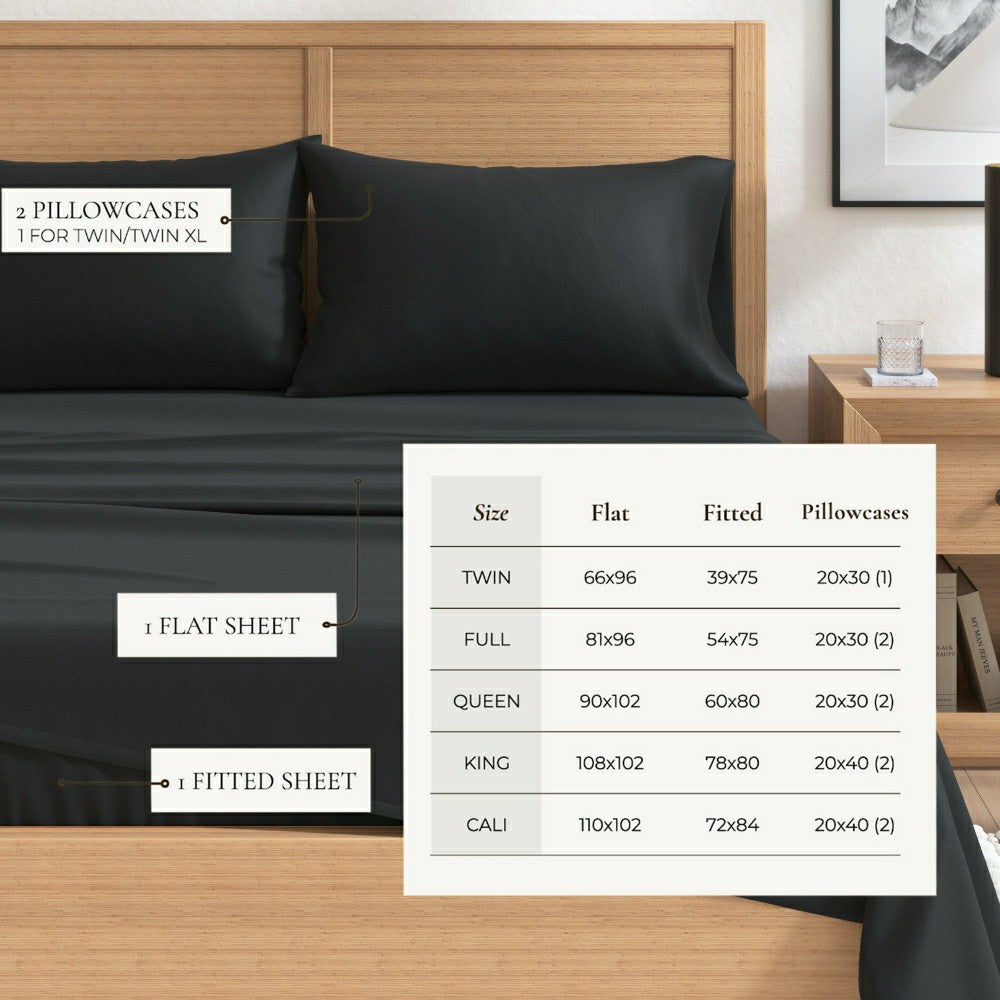 4-Piece Cotton Solid Flannel Sheet - Nordic Collection | Plow & Hearth
