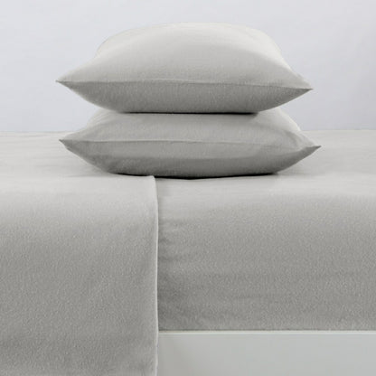 4-Piece Cotton Solid Flannel Sheet - Nordic Collection | Plow & Hearth