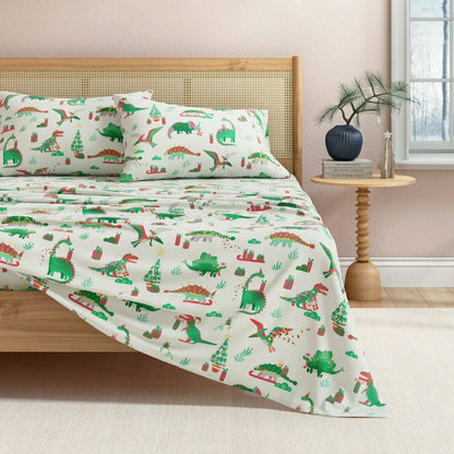 4-Piece Turkish Cotton Christmas Flannel Sheet - Whittaker Collection | Plow & Hearth