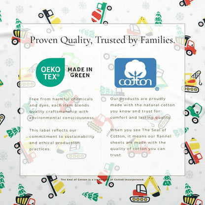 4-Piece Turkish Cotton Christmas Flannel Sheet - Whittaker Collection | Plow & Hearth