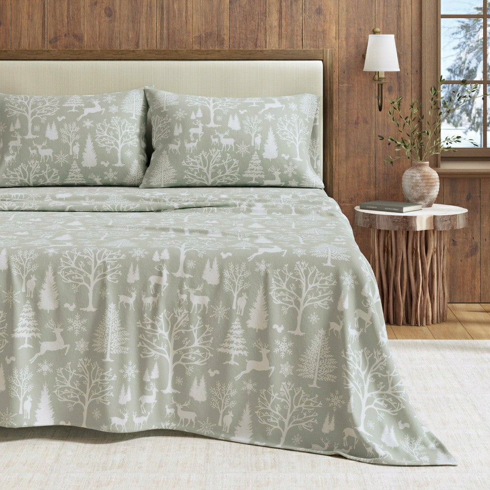 4-Piece Turkish Cotton Flannel Sheet - Lakeview Collection | Plow & Hearth