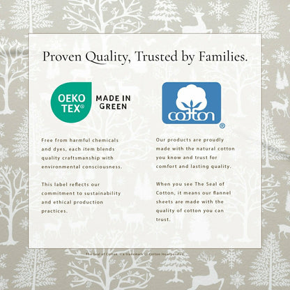 4-Piece Turkish Cotton Flannel Sheet - Lakeview Collection | Plow & Hearth